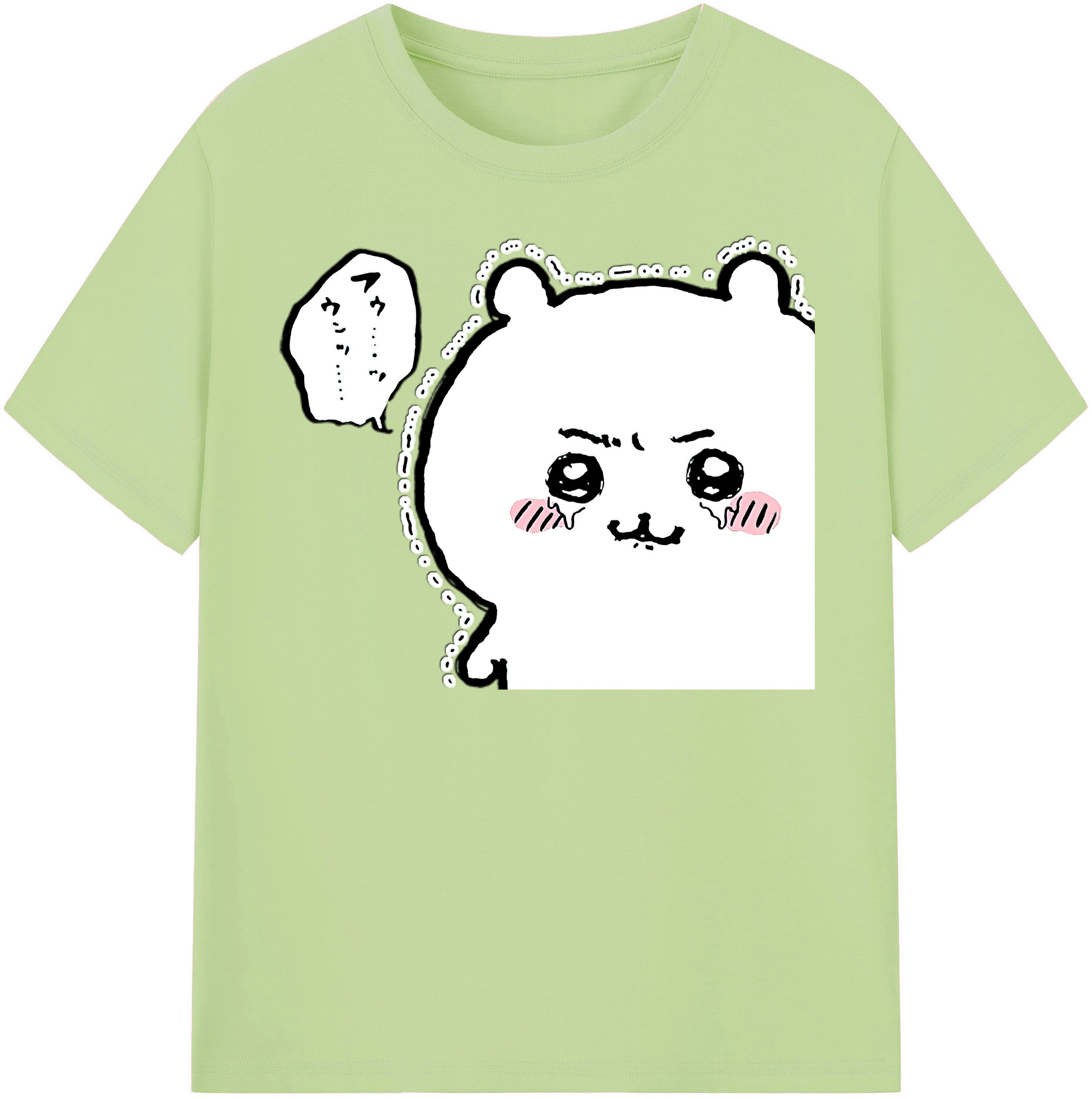 （画像用） ちいかわ ちいかわ Chii-kawa chiikawa 綿100％半袖Tシャツ（フロントプリント）